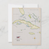 Geïllustreerde kaart van Cuba (Achterkant)