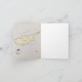 Geïllustreerde kaart van Cyprus. (Binnen)