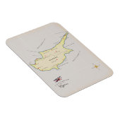 Geïllustreerde kaart van Cyprus. Magneet (Rechterzijde)
