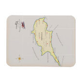Geïllustreerde kaart van Cyprus. Magneet (Horizontaal)