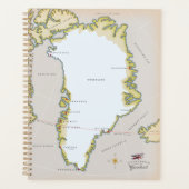 Geïllustreerde kaart van Groenland Planner (Voorkant)