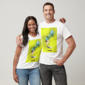 Geïllustreerde kaart van Guam reisposter T-shirt (Unisex)