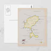 Geïllustreerde kaart van Ibiza (Voorkant / Achterkant)
