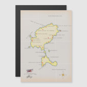 Geïllustreerde kaart van Ibiza (Voorkant / Achterkant)