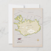 Geïllustreerde kaart van IJsland (Voorkant)