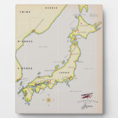 Geïllustreerde kaart van Japan Fotoplaat (Voorkant)