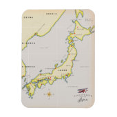 Geïllustreerde kaart van Japan Magneet (Verticaal)