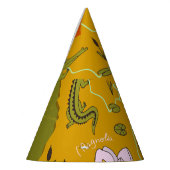 Geïllustreerde kaart van Louisiana: reishoogtepunt Feesthoedjes (Links)