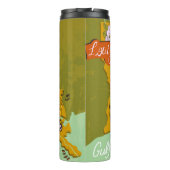 Geïllustreerde kaart van Louisiana: reishoogtepunt Thermosbeker (Achterkant)