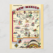 Geïllustreerde kaart van New Mexico (Voorkant)