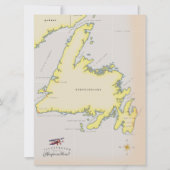 Geïllustreerde kaart van Newfoundland. (Voorkant)