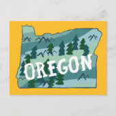 Geïllustreerde kaart van Oregon (Voorkant)