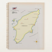 Geïllustreerde kaart van Rhodos. Planner (Voorkant)