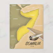 geïllustreerde kaart van Somalië (Voorkant)