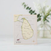 Geïllustreerde kaart van Sri Lanka (Staand voorkant)
