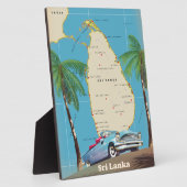 Geïllustreerde kaart van Sri Lanka Fotoplaat (Zijkant)