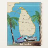 Geïllustreerde kaart van Sri Lanka Planner (Achterkant)