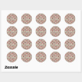 Geïllustreerde Kabouter Kerststickers zonder Kijke Ronde Sticker (Vel)
