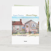 Geïllustreerde kerst Dank u groet Bedankkaart (Achterkant)