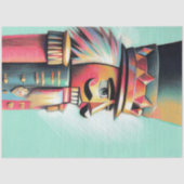 Geïllustreerde kerst notenkraker tissuepapier (Voorkant)