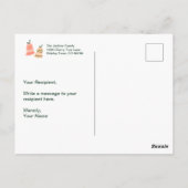 Geïllustreerde kerst ornament Briefkaart (Achterkant)