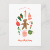 Geïllustreerde kerst ornament Briefkaart (Voorkant)