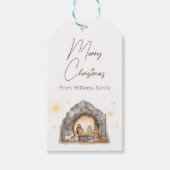 Geïllustreerde kerstcadeau-tags cadeaulabel (Voorkant)