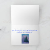 Geïllustreerde Kerstmis van de winter Feestdagen Kaart (Binnen)