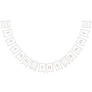 Geïllustreerde Knoop Bunting Banner Vlaggen - Taup