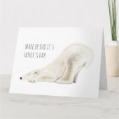 Geïllustreerde knuffelbare ijsbeer, Vaderdagkaart Kaart (Voorkant)