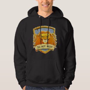 Geïllustreerde Leeuw van Juda met "Huil niet" Hoodie