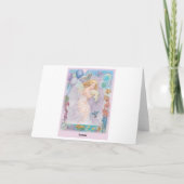 Geïllustreerde Lila vlinder magische verjaardag Kaart (Achterkant)