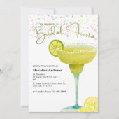 Geïllustreerde Margarita Limoen Mexicaanse bruids Kaart (Voorkant)