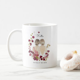 Geïllustreerde moeder van de bruid | Monogram Koffiemok