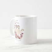 Geïllustreerde moeder van de bruid | Monogram  Koffiemok (Voorkant links)