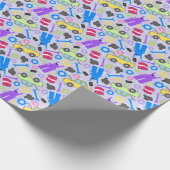 geillustreerde monteur cadeaupapier (Hoek)