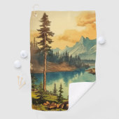  Geïllustreerde Nationale Parkkunst Golfhanddoek (Insitu)