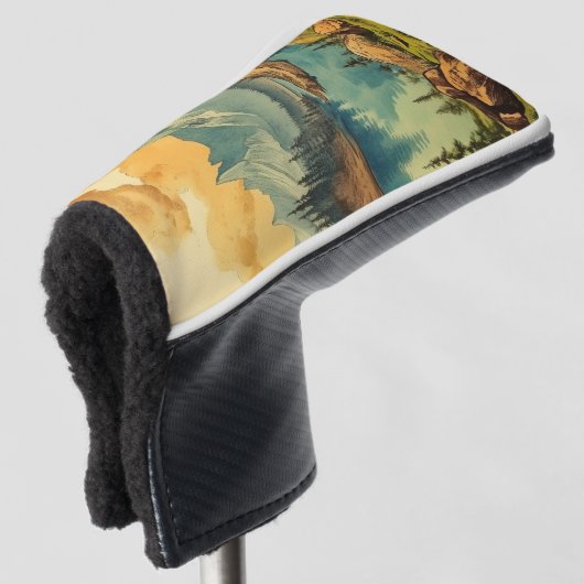  Geïllustreerde Nationale Parkkunst Golfheadcover (3/4 voorkant)