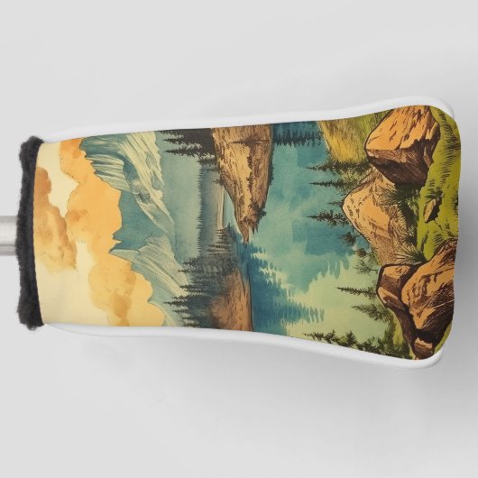  Geïllustreerde Nationale Parkkunst Golfheadcover (Voorkant)