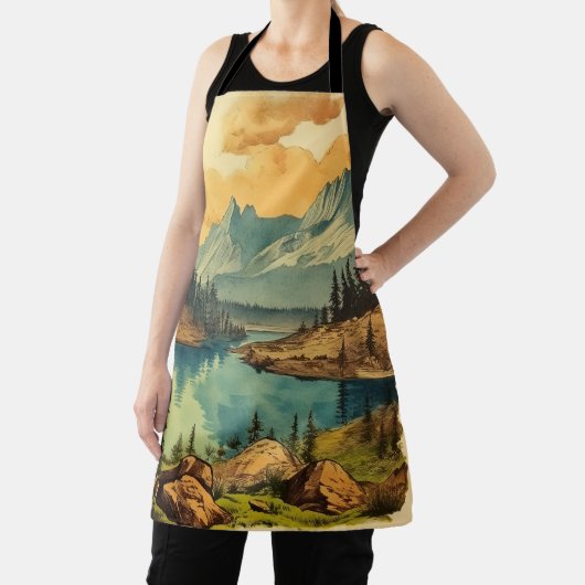  Geïllustreerde Nationale Parkkunst Schort (Insitu)