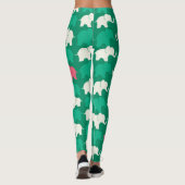 Geïllustreerde olifanten leggings (Achterkant)