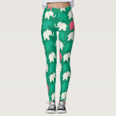 Geïllustreerde olifanten leggings (Voorkant)