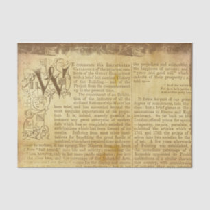 geïllustreerde pagina van de Grote Tentoonstellin Tissuepapier