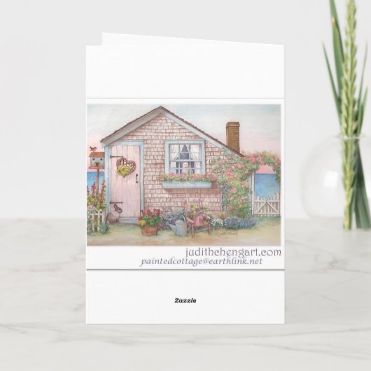 Geïllustreerde Parijs Kerstmis van Eiffel Toren Feestdagen Kaart (Achterkant)