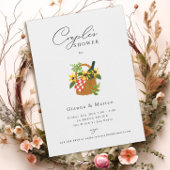 Geïllustreerde Picknickmand Koppels Douche Kaart