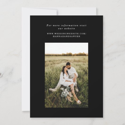 Geïllustreerde picknickmand Verloving Dinner Party Kaart (Achterkant)