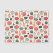 Geïllustreerde pompoentypen tissuepapier (Voorkant)