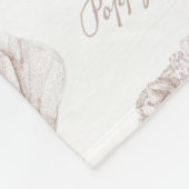 geïllustreerde poppiebloem fleece deken (Hoek)