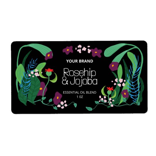 Geïllustreerde productlabels voor druppelflacons etiket (Voorkant)