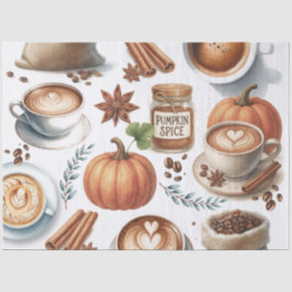 Geïllustreerde Pumpkin Spice Gift Wrap Tissuepapier
